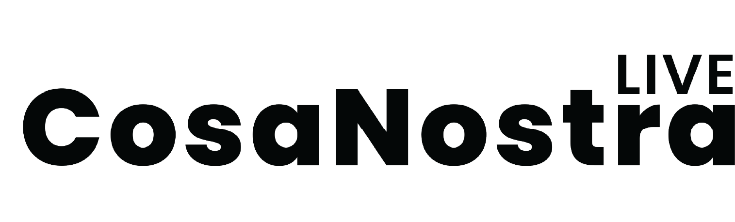 logo of "CosaNostra Live" at hungrito food fest 8.0