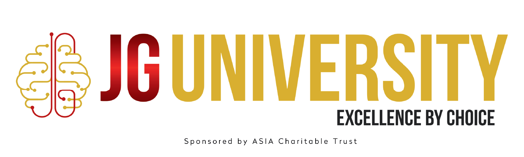 logo of "JG University" at hungrito food fest 8.0