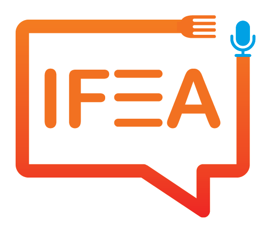 logo of "IFEA" at hungrito food fest 8.0
