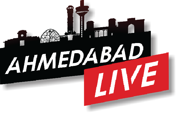 logo of "ahmedabad live" at hungrito food fest 8.0