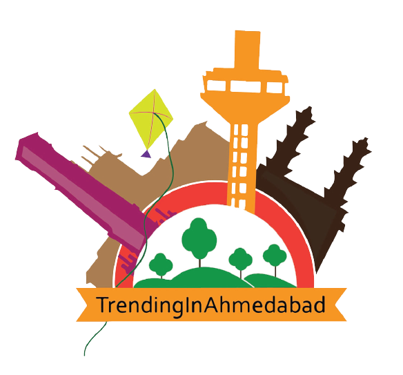 logo of "trending ahmedabad" at hungrito food fest 8.0
