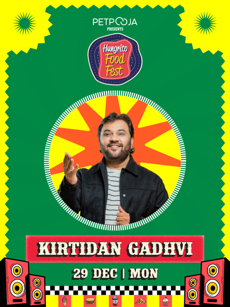 Event Banner of Kirtidan Gadhvi Perfoming at Hungrito Food Fest