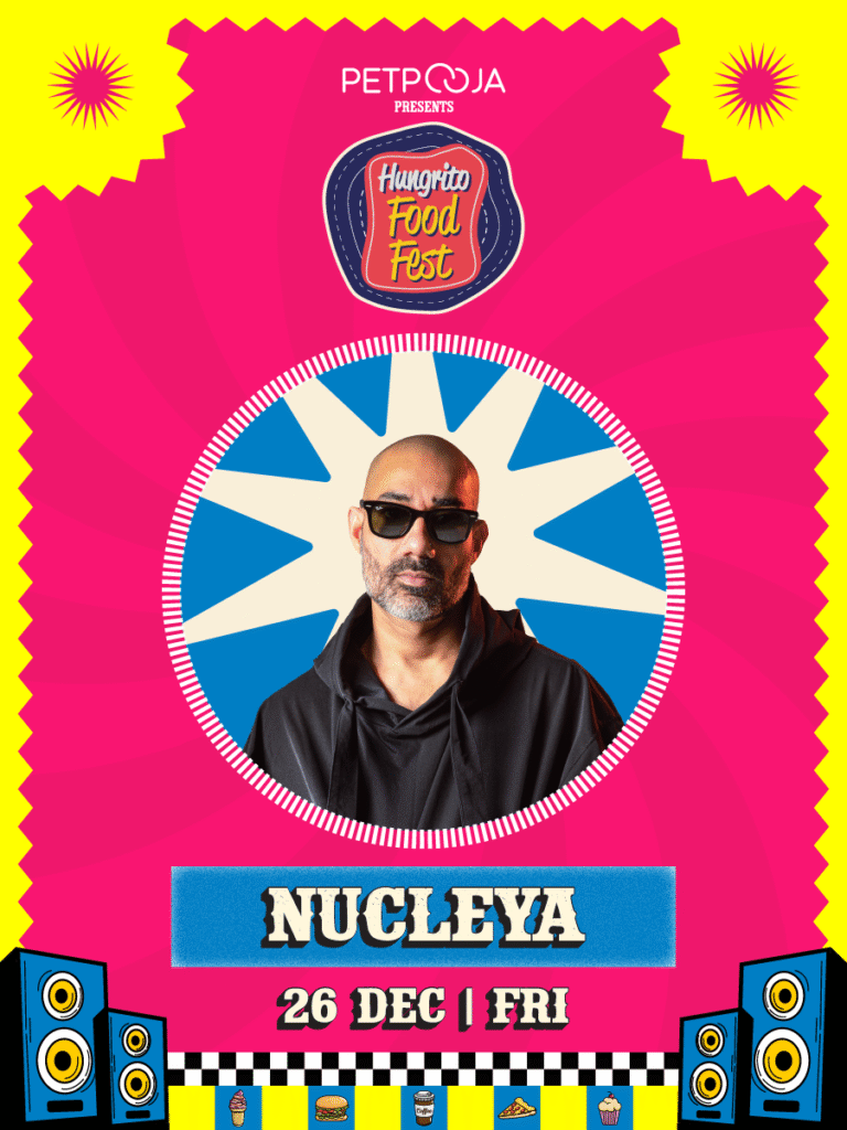 Event Banner of Nucleya Perfoming at Hungrito Food Fest