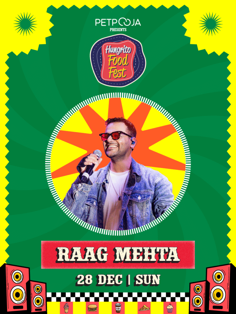 Event Banner of Raag Mehta Perfoming at Hungrito Food Fest