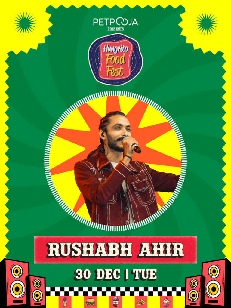 Event Banner of Rushabh Ahir Perfoming at Hungrito Food Fest